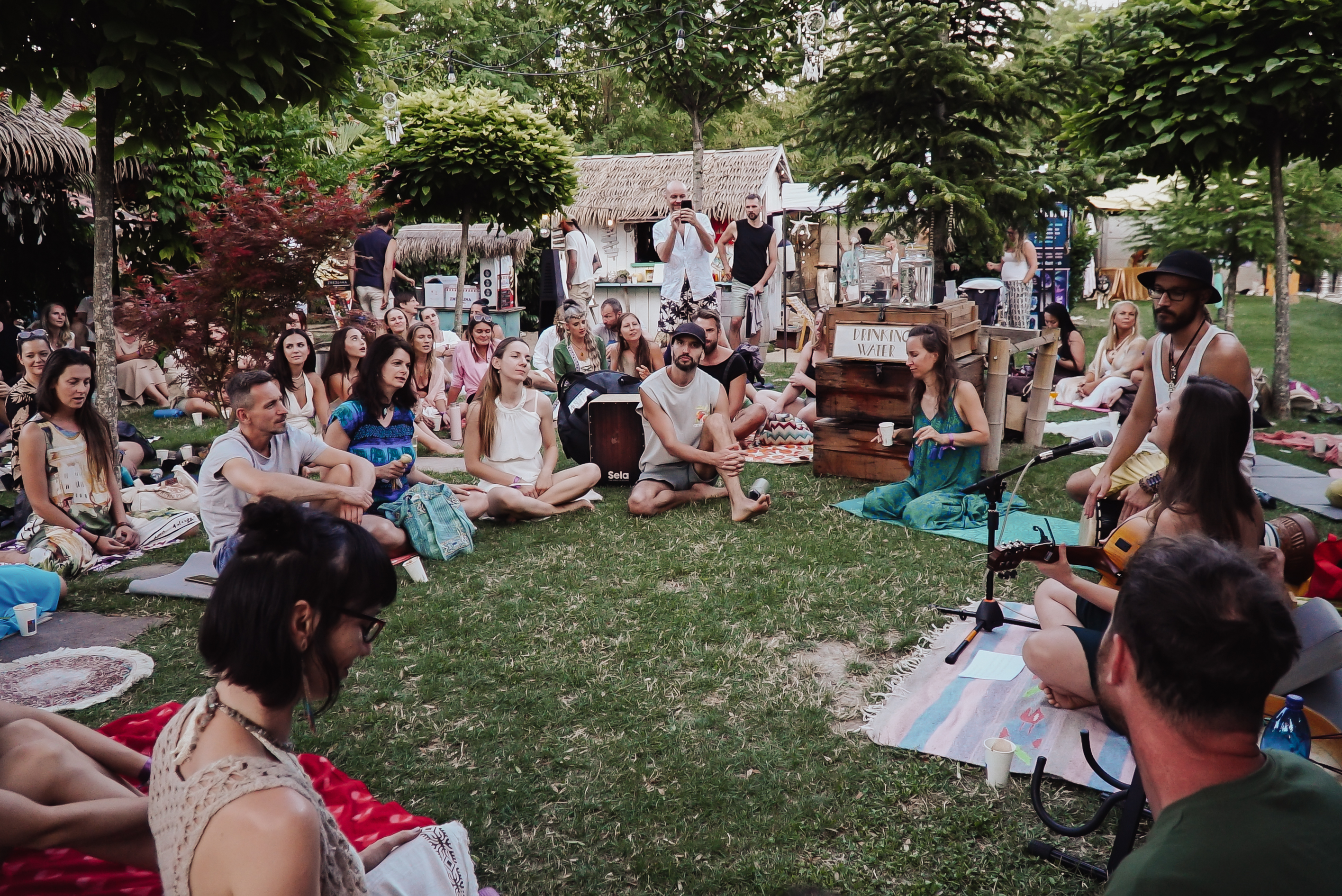 By the lake at Ancient Future Gathering 2026, lakeside festival Pápai Tavak, Hungary